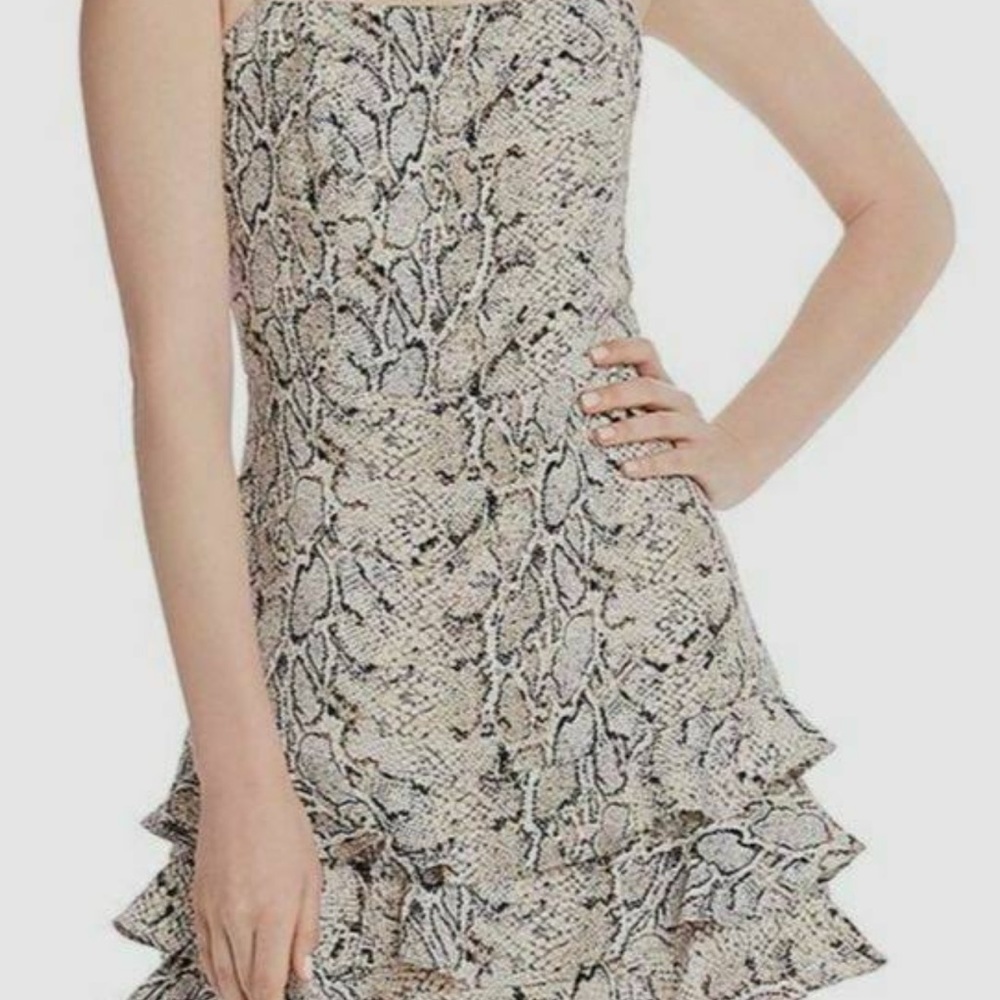 Bardot snake skin print dress